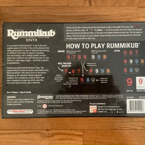Games Rummikub Onyx Edition New Sealed The Game That Brings People Together Poshmark